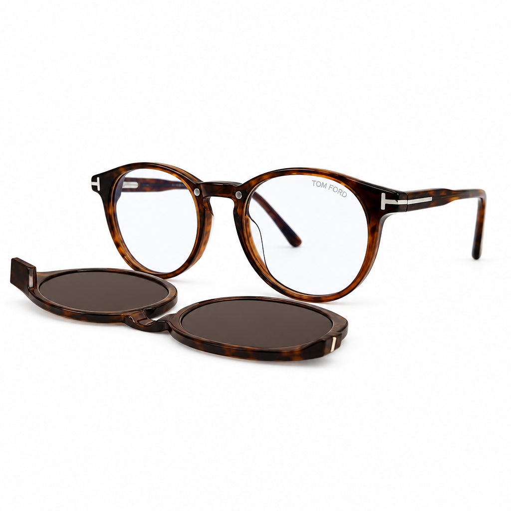Tom Ford Eco TF5823-B 052 Blue Control With Clip On
